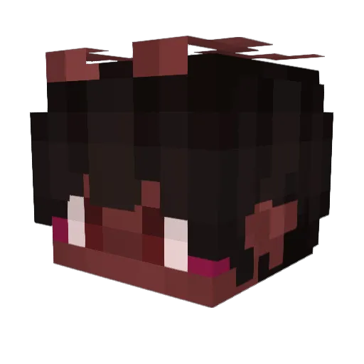 Basselusken Minecraft avatar head, 3D render