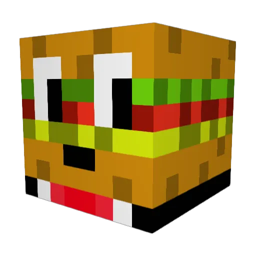 BasserGamer Minecraft avatar head, 3D render