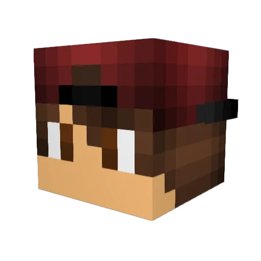 BassetPvP Minecraft avatar head, 3D render