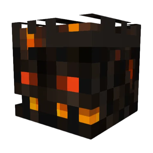 Bassetti Minecraft avatar head, 3D render