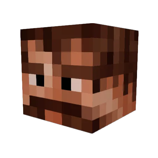 Bassinator2006 Minecraft avatar head, 3D render