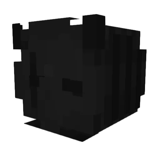 Bassprooo Minecraft avatar head, 3D render