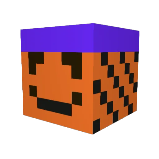 Basstma Minecraft avatar head, 3D render