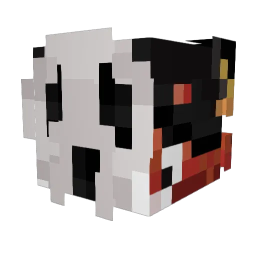 Bassu_ Minecraft avatar head, 3D render