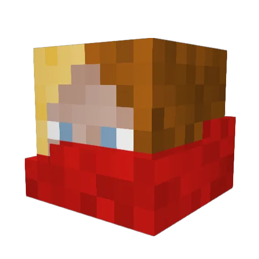 Bast0ssss Minecraft avatar head, 3D render