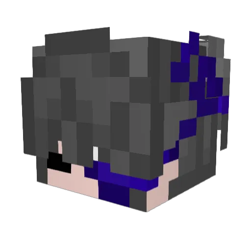 BastKizuna Minecraft avatar head, 3D render