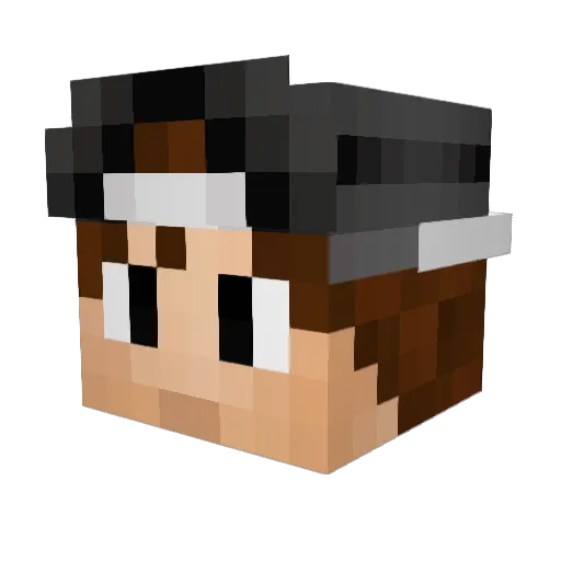 BastMister Minecraft avatar head, 3D render