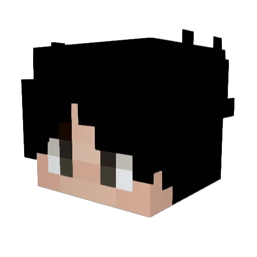 BastYee Minecraft avatar head, 3D render