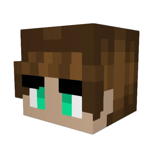 BastaRocky Minecraft avatar head, 3D render