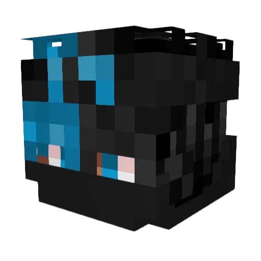 Bastayann Minecraft avatar head, 3D render