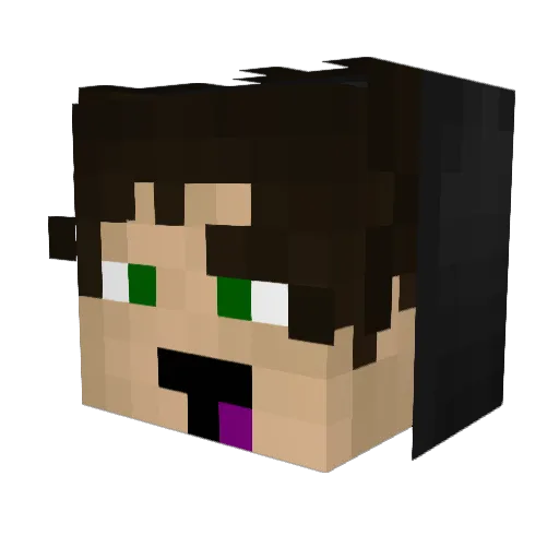 Baster_Games Minecraft avatar head, 3D render