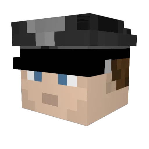 Basti2243 Minecraft avatar head, 3D render