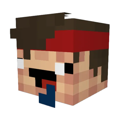 Basti23555 Minecraft avatar head, 3D render