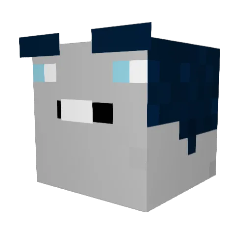 Basti2584 Minecraft avatar head, 3D render