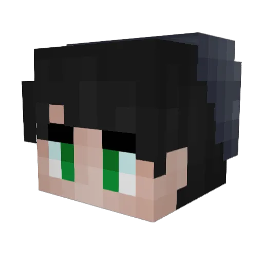 Basti442 Minecraft avatar head, 3D render