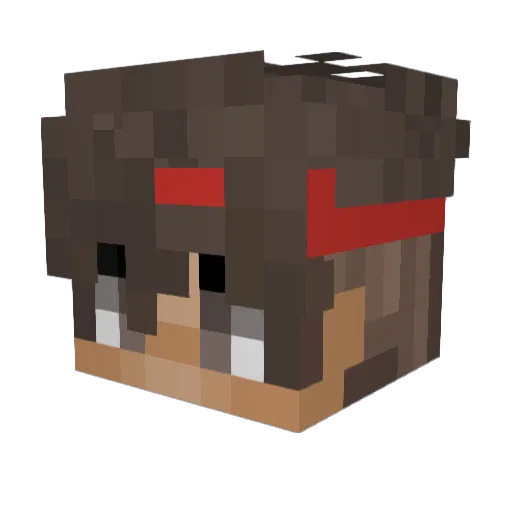 BastiBoft Minecraft avatar head, 3D render