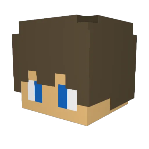 BastiLoxyyy Minecraft avatar head, 3D render