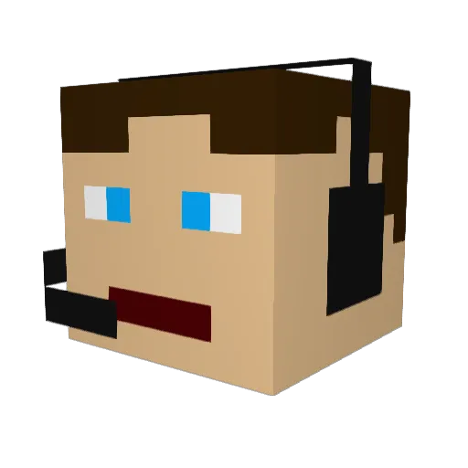 Basti_24 Minecraft avatar head, 3D render