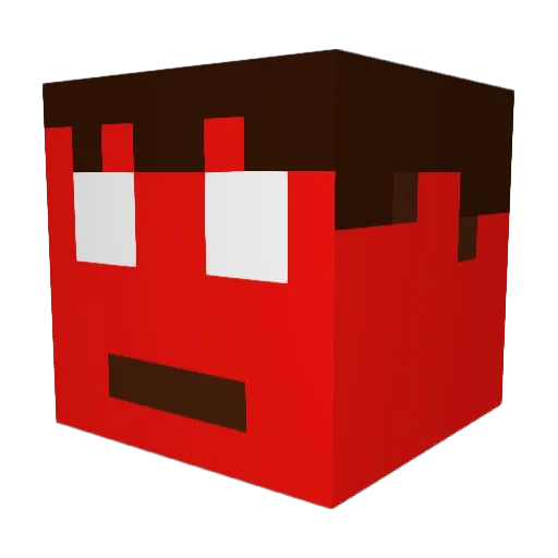 Basti_AT Minecraft avatar head, 3D render