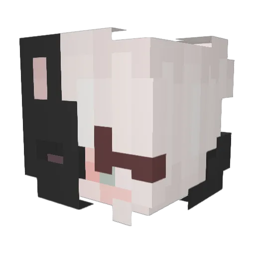 Basti_DC Minecraft avatar head, 3D render