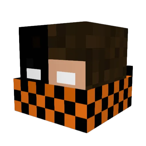 Bastiaan10 Minecraft avatar head, 3D render