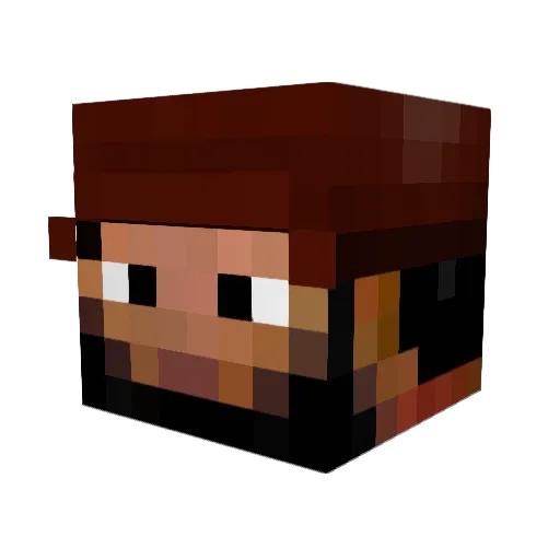 Bastiaan_n Minecraft avatar head, 3D render