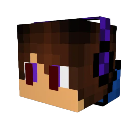 Bastian99 Minecraft avatar head, 3D render