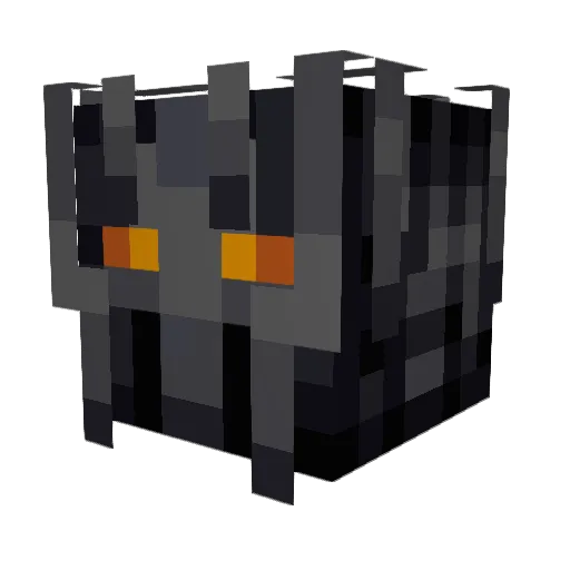 Bastiasaurus Minecraft avatar head, 3D render