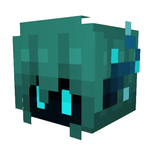 BastienGaming Minecraft avatar head, 3D render