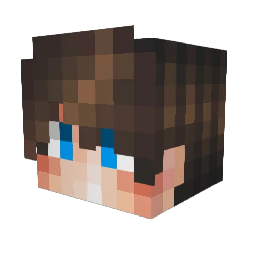 BastiiiYT Minecraft avatar head, 3D render