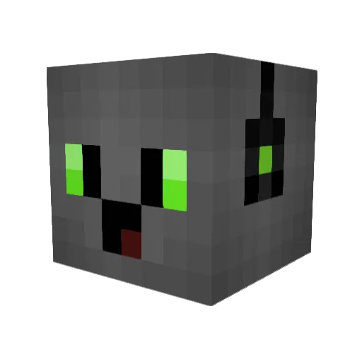 Bastis_Hardware Minecraft avatar head, 3D render