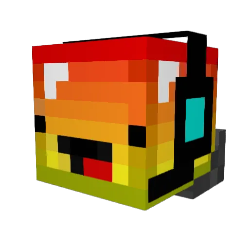 Bastiyque Minecraft avatar head, 3D render