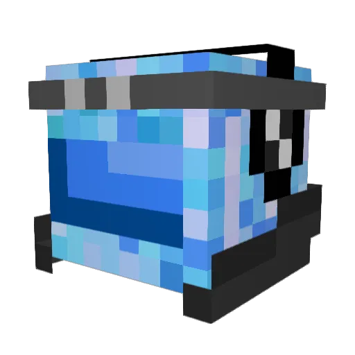 Bastle Minecraft avatar head, 3D render