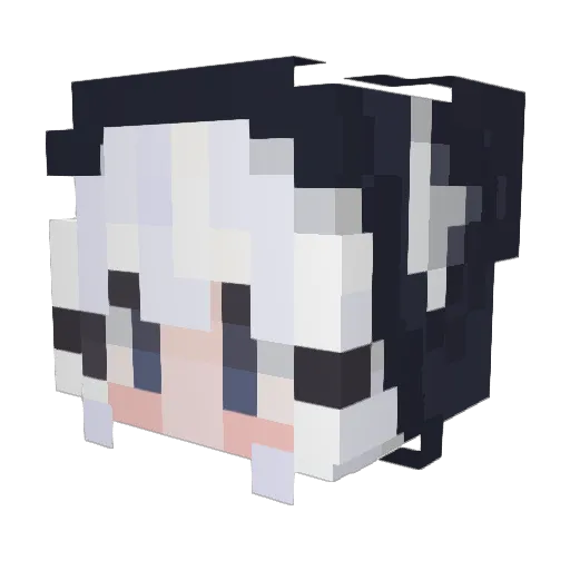 Bastos16 Minecraft avatar head, 3D render