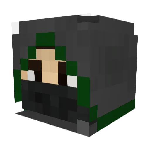 Bastoune__ Minecraft avatar head, 3D render