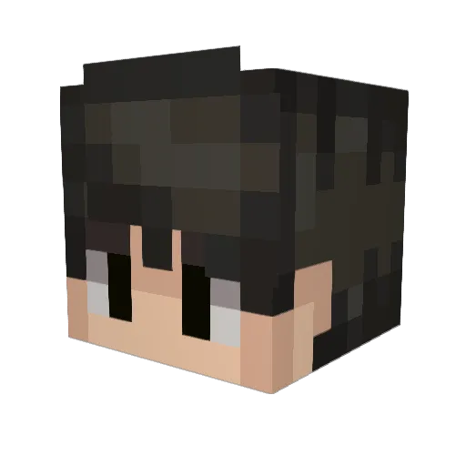 Bastox_TV Minecraft avatar head, 3D render