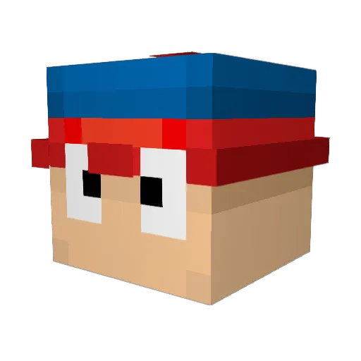 Bastyan_69MASTER Minecraft avatar head, 3D render