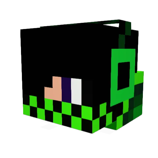 Bastynitch Minecraft avatar head, 3D render