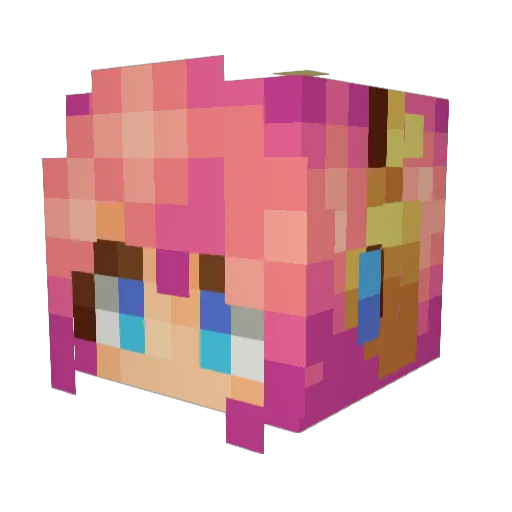 BasuKar Minecraft avatar head, 3D render