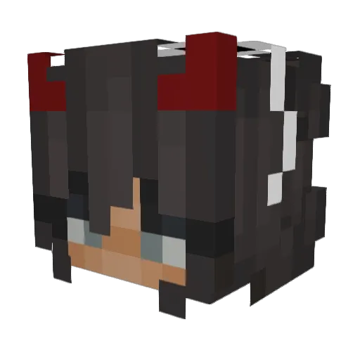 Basura6 Minecraft avatar head, 3D render