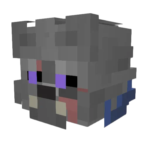 Basuya_711 Minecraft avatar head, 3D render