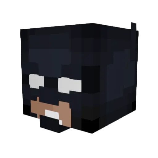 Bat0209 Minecraft avatar head, 3D render