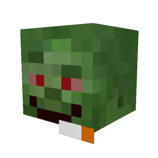 BatBat42_ Minecraft avatar head, 3D render