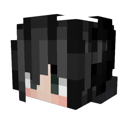 BatBitee Minecraft avatar head, 3D render