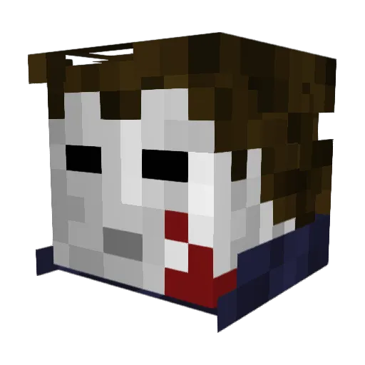 BatBlue69 Minecraft avatar head, 3D render
