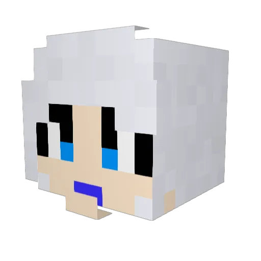 BatCanary Minecraft avatar head, 3D render