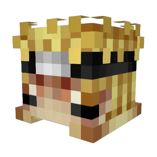 BatCat115 Minecraft avatar head, 3D render