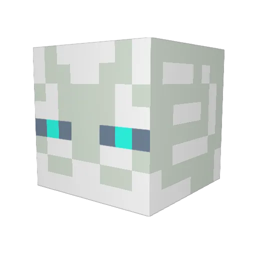 BatDakin Minecraft avatar head, 3D render