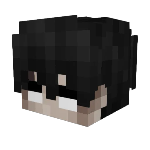 BatDateien Minecraft avatar head, 3D render