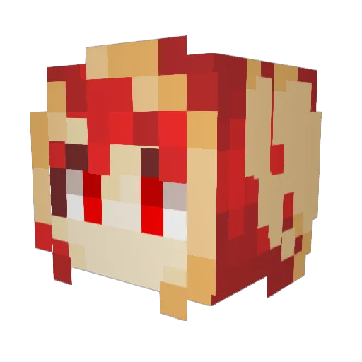 BatEpley Minecraft avatar head, 3D render